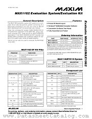 MAX1162EVSYS datasheet pdf MAXIM - Dallas Semiconductor