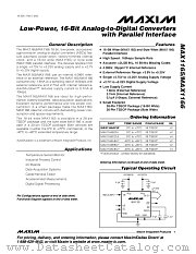 MAX1166 datasheet pdf MAXIM - Dallas Semiconductor