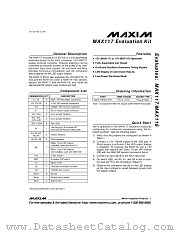 MAX117EVKIT datasheet pdf MAXIM - Dallas Semiconductor