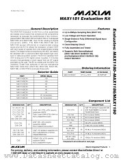 MAX1181EVKIT datasheet pdf MAXIM - Dallas Semiconductor