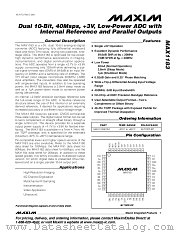 MAX1183 datasheet pdf MAXIM - Dallas Semiconductor