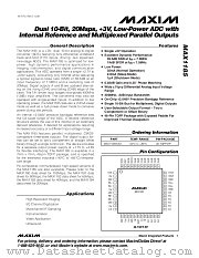 MAX1185 datasheet pdf MAXIM - Dallas Semiconductor