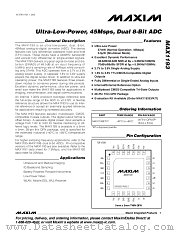 MAX1193 datasheet pdf MAXIM - Dallas Semiconductor