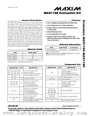 MAX1198EVKIT datasheet pdf MAXIM - Dallas Semiconductor