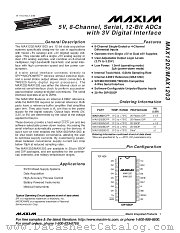 MAX1202 datasheet pdf MAXIM - Dallas Semiconductor