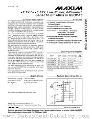 MAX1248 datasheet pdf MAXIM - Dallas Semiconductor