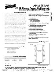 MAX1403 datasheet pdf MAXIM - Dallas Semiconductor