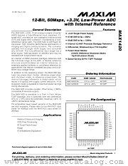 MAX1420 datasheet pdf MAXIM - Dallas Semiconductor