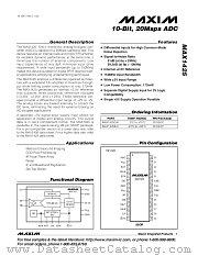 MAX1425 datasheet pdf MAXIM - Dallas Semiconductor