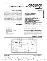 MAX1470 datasheet pdf MAXIM - Dallas Semiconductor