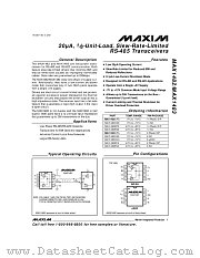 MAX1483 datasheet pdf MAXIM - Dallas Semiconductor
