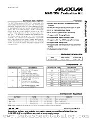 MAX1501EVKIT datasheet pdf MAXIM - Dallas Semiconductor