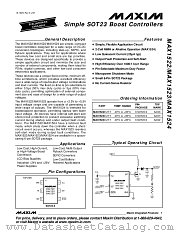 MAX1522 datasheet pdf MAXIM - Dallas Semiconductor