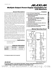 MAX1530 datasheet pdf MAXIM - Dallas Semiconductor