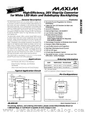 MAX1582 datasheet pdf MAXIM - Dallas Semiconductor