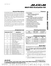 MAX1605EVKIT datasheet pdf MAXIM - Dallas Semiconductor