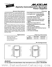 MAX1611 datasheet pdf MAXIM - Dallas Semiconductor