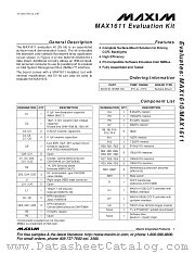 MAX1611EVKIT datasheet pdf MAXIM - Dallas Semiconductor