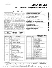 MAX1636CPUEVKIT datasheet pdf MAXIM - Dallas Semiconductor