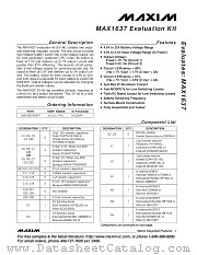 MAX1637EVKIT datasheet pdf MAXIM - Dallas Semiconductor