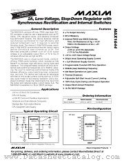 MAX1644 datasheet pdf MAXIM - Dallas Semiconductor