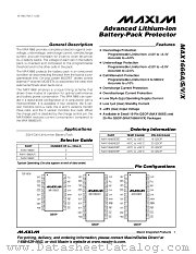 MAX1666X datasheet pdf MAXIM - Dallas Semiconductor
