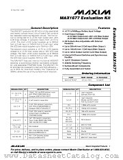 MAX1677EVKIT datasheet pdf MAXIM - Dallas Semiconductor