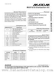 MAX1678EVKIT datasheet pdf MAXIM - Dallas Semiconductor