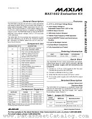 MAX1692EVKIT datasheet pdf MAXIM - Dallas Semiconductor