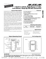 MAX1703 datasheet pdf MAXIM - Dallas Semiconductor