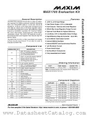MAX1705EVKIT datasheet pdf MAXIM - Dallas Semiconductor