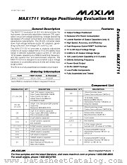 MAX1711EVKIT datasheet pdf MAXIM - Dallas Semiconductor
