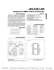 MAX173 datasheet pdf MAXIM - Dallas Semiconductor