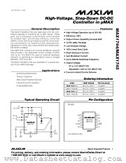 MAX1744 datasheet pdf MAXIM - Dallas Semiconductor