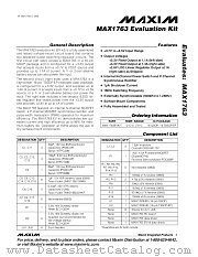 MAX1763EVKIT datasheet pdf MAXIM - Dallas Semiconductor