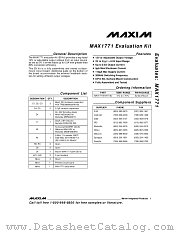 MAX1771EVKIT datasheet pdf MAXIM - Dallas Semiconductor