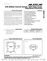 MAX1776 datasheet pdf MAXIM - Dallas Semiconductor