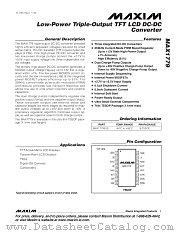 MAX1779 datasheet pdf MAXIM - Dallas Semiconductor