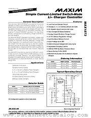 MAX1873 datasheet pdf MAXIM - Dallas Semiconductor
