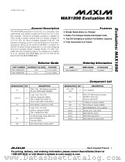 MAX1898EVKIT datasheet pdf MAXIM - Dallas Semiconductor