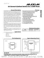 MAX1922 datasheet pdf MAXIM - Dallas Semiconductor