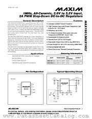 MAX1952 datasheet pdf MAXIM - Dallas Semiconductor