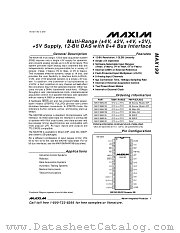 MAX199 datasheet pdf MAXIM - Dallas Semiconductor