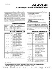 MAX2010EVKIT datasheet pdf MAXIM - Dallas Semiconductor