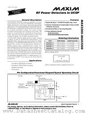 MAX2205 datasheet pdf MAXIM - Dallas Semiconductor