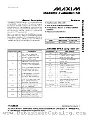 MAX2251EVKIT datasheet pdf MAXIM - Dallas Semiconductor