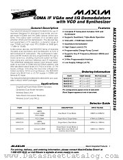 MAX2310 datasheet pdf MAXIM - Dallas Semiconductor