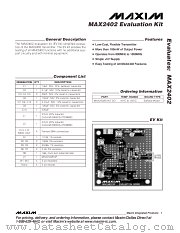 MAX2402EVKIT datasheet pdf MAXIM - Dallas Semiconductor