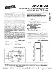 MAX2410 datasheet pdf MAXIM - Dallas Semiconductor