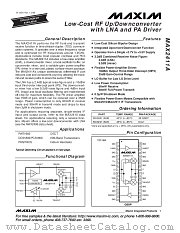 MAX2411A datasheet pdf MAXIM - Dallas Semiconductor